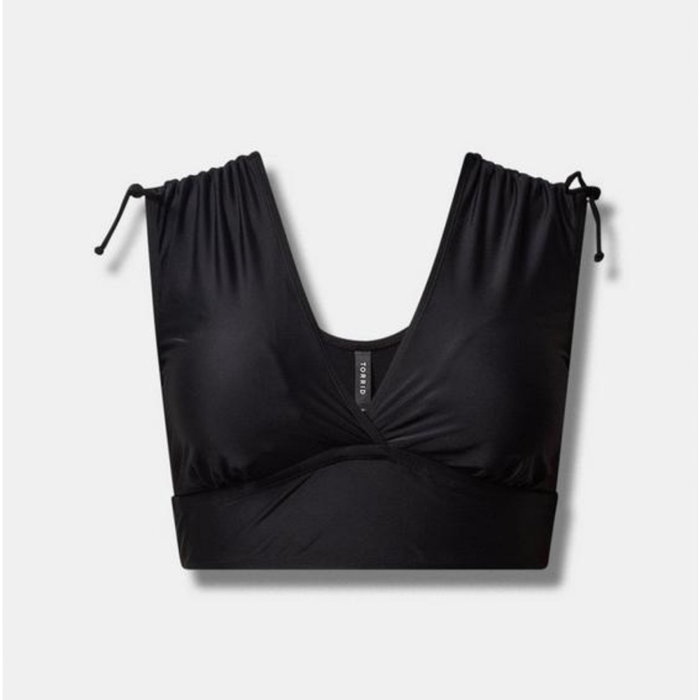 New!‎ Torrid 4X Cinch Sleeve Triangle Bathing Swim Suit Top 4X